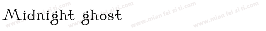 Midnight ghost字体转换